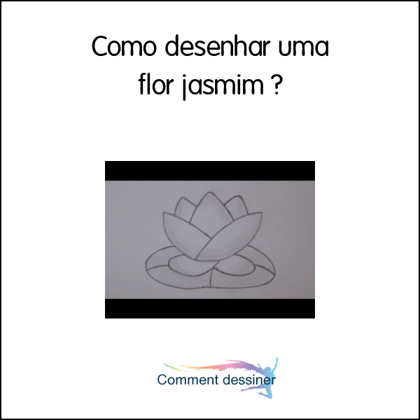 Como desenhar uma flor jasmim